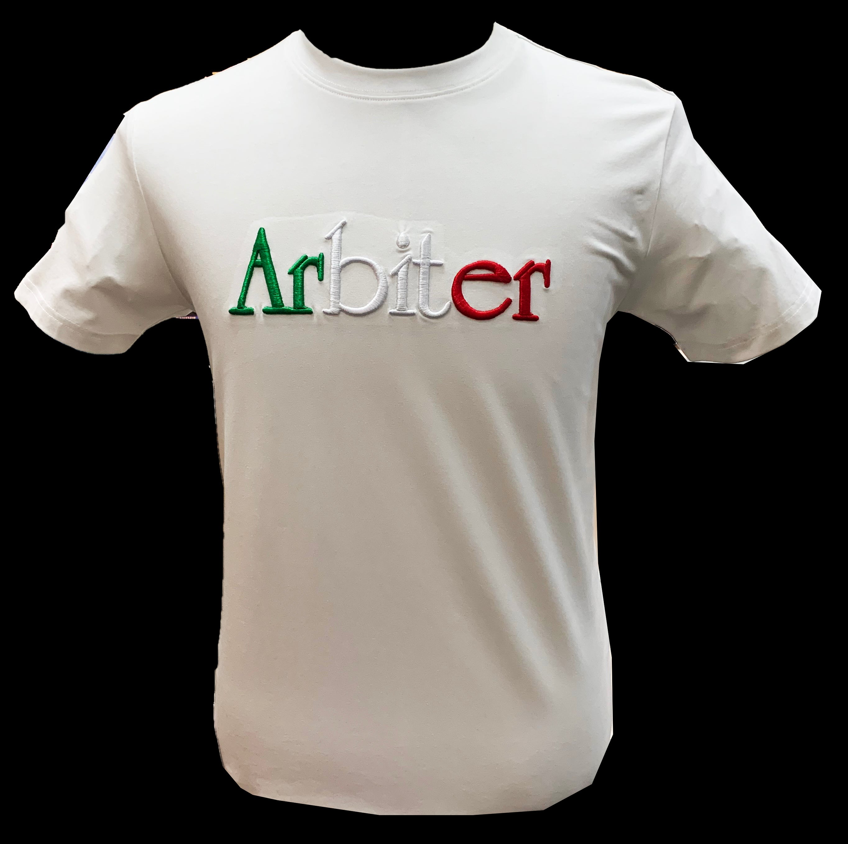 Arbiter White Round Neck Tee Shirt