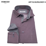 Fioruzzi  Art 51 Smart Casual  Shirt-Burgundy 4
