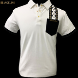 Angelino Jones White Golfer Shirt