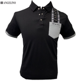 Angelino Jones Black Golfer Shirt