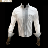 Angelino Art 113 White Zip Shirt