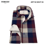 Fioruzzi  Art 51 Smart Casual  Shirt- Navy 15