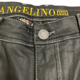 Angelino - Classic Fit - Wax Coated Black Denim -Style A18