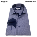 Fioruzzi  Art 51 Smart Casual  Shirt- Navy 20