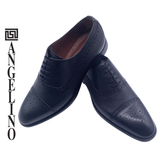 Angelino Kandahar Black Formal Shoe