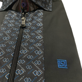 Angelino Art 113 Black Zip Shirt