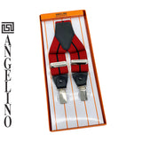 Angelino Red & Black Braces
