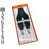 Angelino Green & Navy Braces