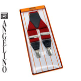 Angelino Red & Navy Braces