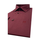 Angelino Slim Fit Burgandy Long Sleeve Shirt