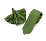 Fioruzzi Dark Lime Tie & Pocket Square