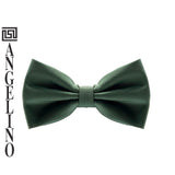 Angelino Putty Green Bow Tie & Pocket Square Set