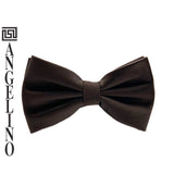 Angelino Brown Bow Tie & Pocket Square Set