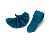 Fioruzzi Turquoise Tie & Pocket Square