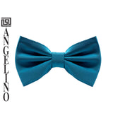 Angelino Turquise Bow Tie & Pocket Square Set