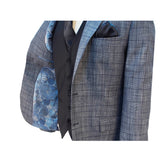 Hermose Wool Touch 3 Piece Suit Blue