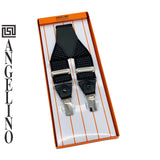 Angelino Black & White Braces