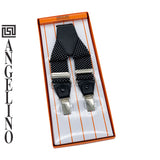 Angelino Navy & White Braces