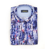 Angelino Royal blue printed shirt