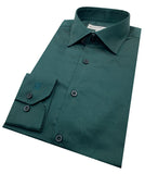 Angelino Slim Fit Green Long Sleeve Shirt