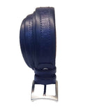 Angelino Full Grain Navy Blue With Leather Belt