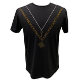 Angelino Black and Gold Chiave Tee Shirt