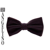 Angelino Navy & Red Polka Dot Bow Tie & Pocket Square Set