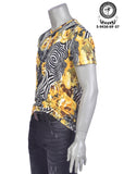 Yellow Zebra Print Tee