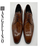 Angelino Patent Formal Shoe-Tobacco