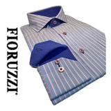 Fioruzzi Art 51 Smart Casual Lounge Shirt-Blue 18