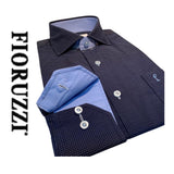 Fioruzzi  Art 51 Smart Casual Shirt-Navy 13