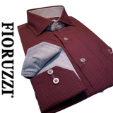 Fioruzzi  Art 51 Smart Casual  Shirt-Burgundy 27