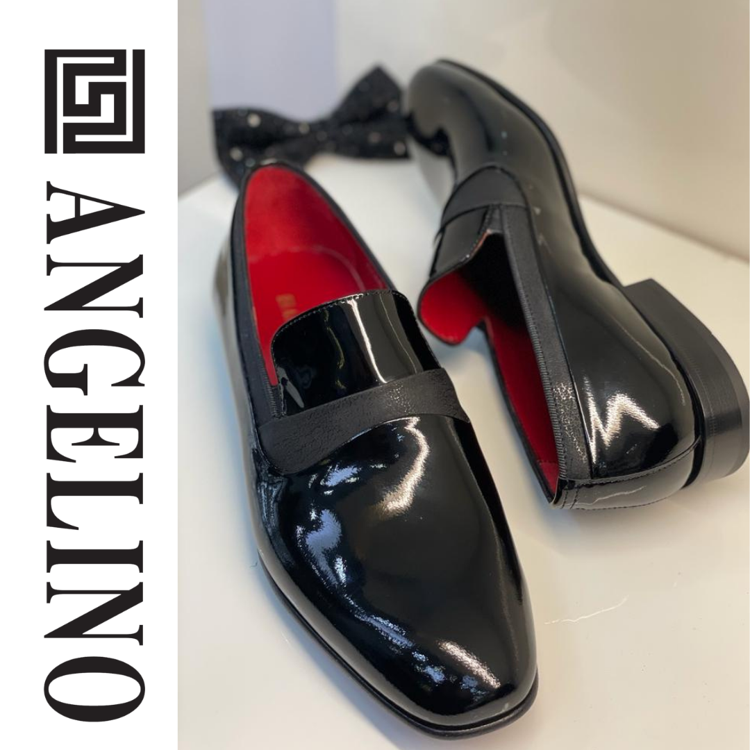 Angelino Patent Formal Shoe Black