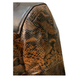 Montessori Cristobal Snake Leather Snake Jacket-Brown