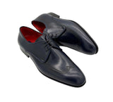 Corrente Dark Blue Lace up Leather Shoe