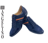 Angelino Tobacco And Navy Sneaker